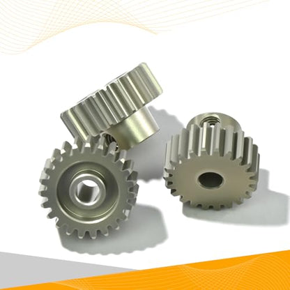 3PCS 48P Pinion Gear Set 7075 Aluminum Alloy 3.175mm Shaft 22T 23T 24T with Screws & Hex for 1/10 RC Arrma Traxxas HPI Sakura Losi Axial SCX10 Tamiya Monster Truck Buggy Motor Gears Upgrade - size: 22 23 24T