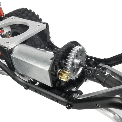 RC Gear Box for Axial SCX24 90081 AXI00001 002 004 005 006 Transmission Gearbox Gears and Motor Gear Set 32T and 8T 1/24 RC Crawler