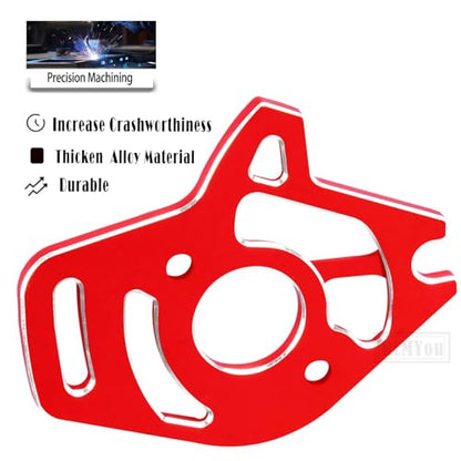Aluminum RC Motor Mount Upgrades Part for 1/10 Slash 4x4/Slash 4x4 VXL,Alloy Motor Plate Hops Up,Red - color: Red - Upgrades Part