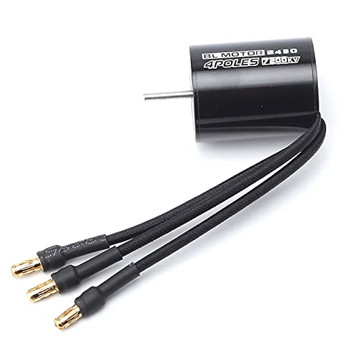 GoolRC 2430 7200KV 4P Sensorless Brushless Motor with 25A Brushless ESC?Electric Speed Controller? for 1/16 1/18 RC Car Truck