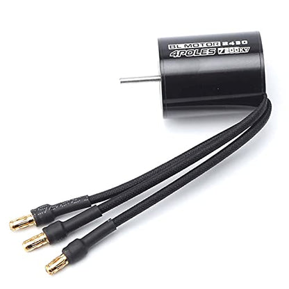 GoolRC 2430 7200KV 4P Sensorless Brushless Motor with 25A Brushless ESC?Electric Speed Controller? for 1/16 1/18 RC Car Truck