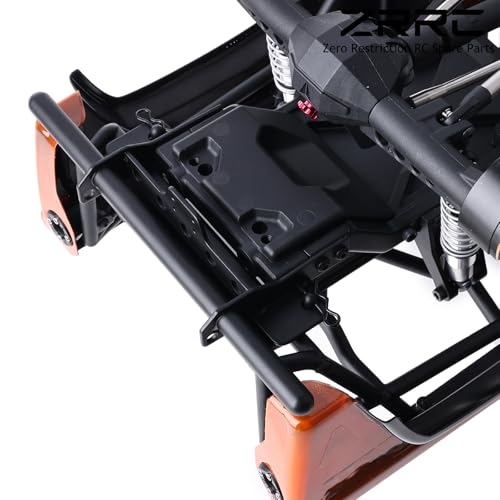 Steel Rear Flat Bumper Kit Compatible with Vanquish VP VS4-10 Phoenix 1/10 RC Crawler, Heavy 45# Steel Rear Bumper Upgrade for 1/10 RC Rock Crawler - style: Rear