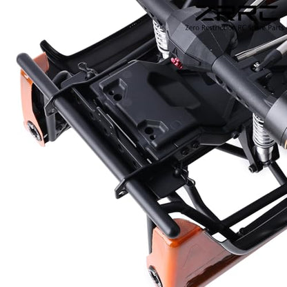 Steel Rear Flat Bumper Kit Compatible with Vanquish VP VS4-10 Phoenix 1/10 RC Crawler, Heavy 45# Steel Rear Bumper Upgrade for 1/10 RC Rock Crawler - style: Rear