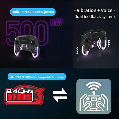 GoolRC Flysky ProArt PA01 Radio Transmitter, 2.4GHz 18-32 Channel Remote Controller with 2.4 Inch IPS Color Screen for FPV Drone/RC Helicopter/Airplane/Car/Boat/Multirotor