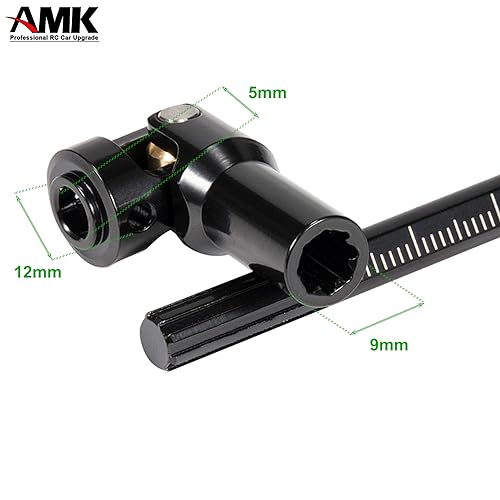 AMK 68-229mm Severable Ruled SCX10 Driveshaft Stainless Steel TRX4 Drive Shaft for 1/10 RC Crawler Sportys Scalers GSPEED Axial Capra UTB10 Pro Upgrades DIY LCG Rig (2Pcs Black) - color: 2pcs Black