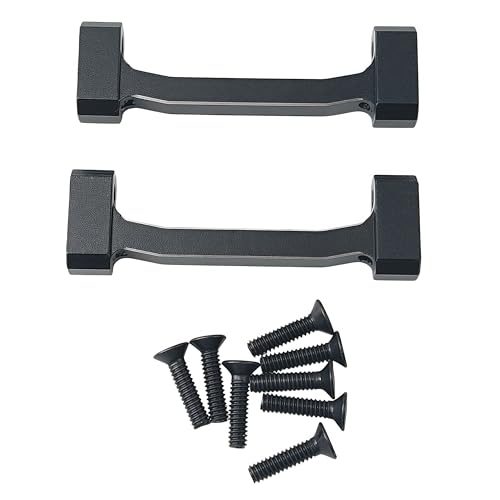 Upper Cross Brace Set for Losi 1/18 Mini LMT 4X4 Brushed Truck (Black) | Aluminum,Monster Truck,Upgrade Parts,RTR-LOS01026,LOS211047 Compatible,RC Car,CNC Machined,High Strength,Precision Fit - color: Black