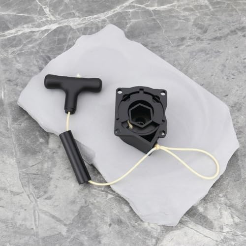 ECSiNG 1 Set of Handle Pull Starter Recoil Start Kit Compatible with Redcat HSPR020 1:10/1:8 RC Nitro Car Compatible with Vx16 18 21 OE R020 R025 Black