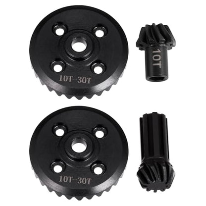 30T/10T Steel Differential Drive Gear+Front Rear Helical Bevel Gear for MJX Hyper Go 14210 14209 16208 H14BM 1/14 RC Car Upgrade Part