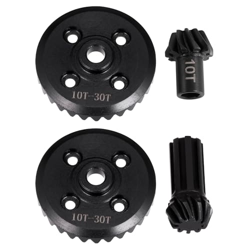 30T/10T Steel Differential Drive Gear+Front Rear Helical Bevel Gear for MJX Hyper Go 14210 14209 16208 H14BM 1/14 RC Car Upgrade Part