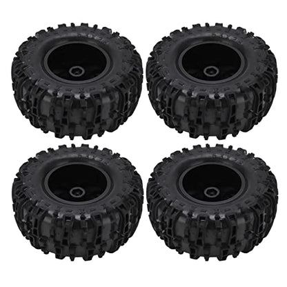 4Pcs RC Car 155mm Tires Wheel Rim Set Durable Rubber for 1/8 1/10 Short Course Truck