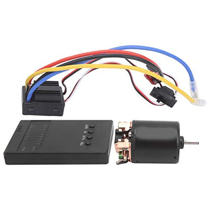 Brushed 80A ESC Program Board Set for 1/8 1/10 RC Car, Excellent Heat Dissipation, Low Voltage Protection for Car Enthusiasts with Remote Control