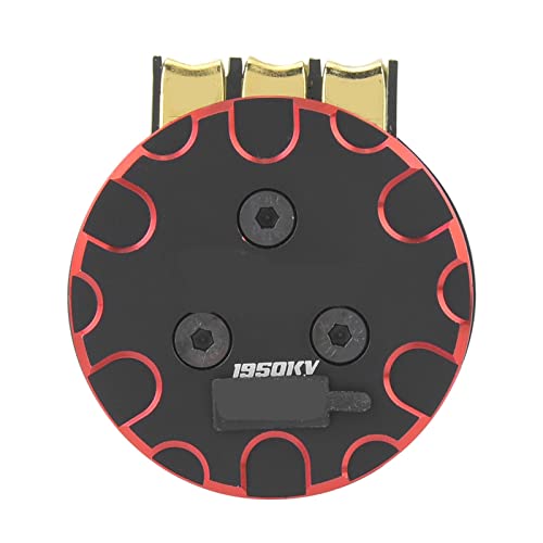 4274 V2 Brushless Sensored Motor, 4 Pole, High for 1/8 On Road RC Car, ABEC5 Bearing, CNC Machined Heatsink, Explosion Proof Rotor, Waterproof Design (1950kv)
