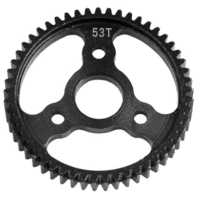 32P Spur Gear, 53T 0.8 Metric Pitch, Compatible with 32-Pitch, Hardened Steel 53 Tooth 0.8M Spur Main Gear for 1/10 TRAXXAS Ford Rustler Slash Stampede 4X4 & Arrma - size: M0.8-Spur Gear-53T