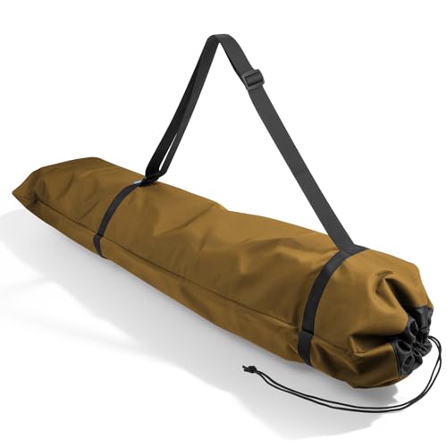 Xxerciz Camping Chair Bag 48 Inches Folding Chair Cover with Adjustable Shoulder Strap Nylon Tent Bag Heavy Duty Chair Cover for Travel Camping Sports (Exclude Chair) - color: Kahki