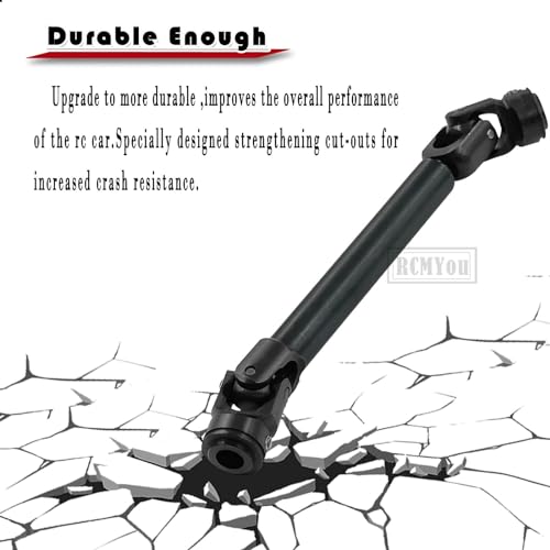 RC Crawler Drive Shaft 95-137MM Upgrades for 1/10 SCX10 SCX10 II 90046 SCX10 III AXI03007 TRX4 D90,Universal Driveshaft,Steel Full Metal Axles Part Hop-Ups,Black - size: 95-137MM