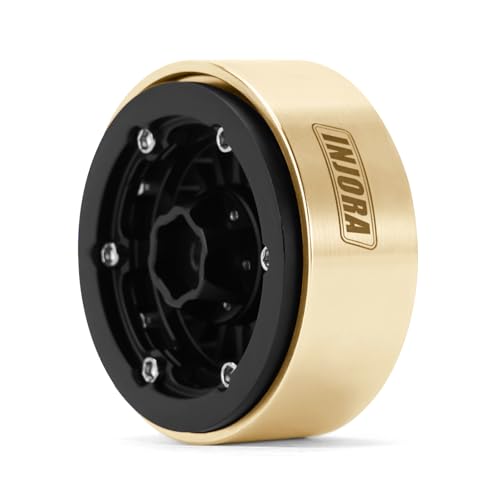 INJORA 27g/pcs 1.3" Brass Inner Beadlock Rings for 1.3" Wheels