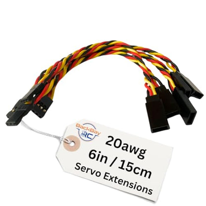 20awg Twisted Servo Extension Cable - 100 Strands for RC Vehicles, Drones, E-Bikes - 6 Lengths / 5 Wires per Pack (15CM / 6in / 1/2ft) - style: 15CM / 6in