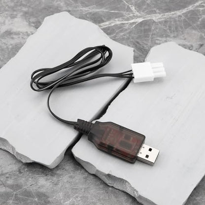2S Life 6.4V 600mA USB to EL4.5-3P Plug Batteries Charging Wire for Most Model Remote Control Cars Trucks Speedboats