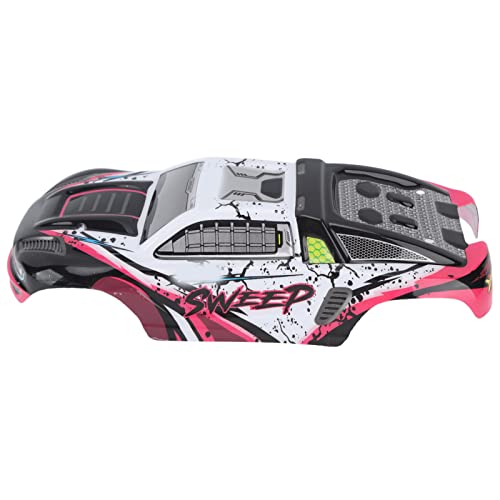 SIXRUN RC Car Body Shell PVC Spare Parts High Impact Car Body Shell Frame for SCY 16101PRO 1/16 RC Cars Car Toy Body Shell Remote (Rose Red) - color: Rose Red