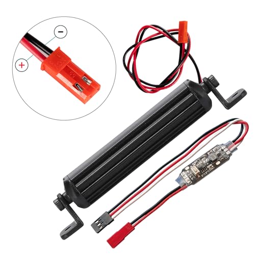 Freshion RC Light Bar 8 LED 1.9 Inch Aluminum RC Lights RC Crawler Accessories for Axial Traxxas TRX4M Arrma Redcat 1/18 1/24 rc Light kit