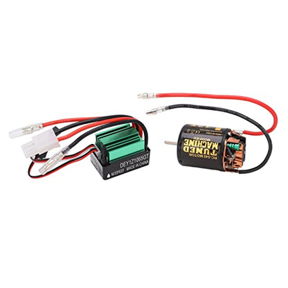 SUNGOOYUE Brushed Motor ESC Combo 540 Brushed Motor with 65A ESC Iron Copper Plastic 13T 7.2V to 7.4V for SCX10 90046 RC Car Upgrade