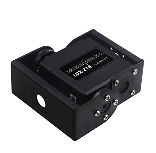 LewanSoul LDX-218 Full Metal Gear Standard Digital Servo with 17kg High Torque Dual Ball Bearing for Robot(Control Angle 180) - size: Control angle 180°