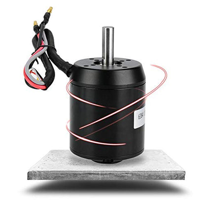 Scooter Motor,6384 120KV BLDC Outrunner Brushless Sensored Motor for Electric Balancing Scooter Skateboard