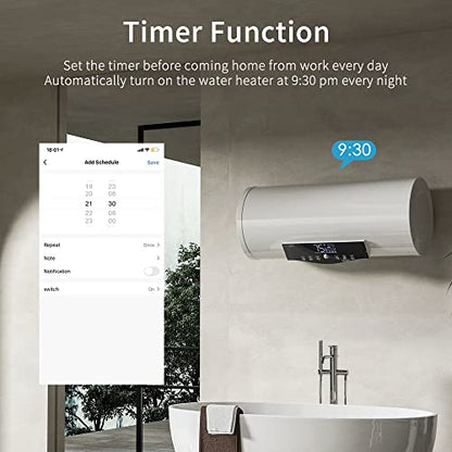 eMylo 63A Single-Phase WiFi Energy Meter with LCD & Leakage Protection | AC 80–400V; Smart Life/Tuya; Alexa & Google Home; timer; leakage & overload protection