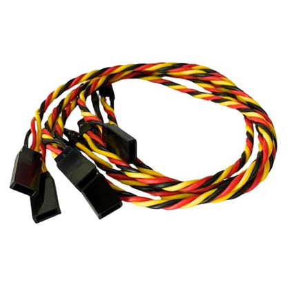 BackBayRC - 20awg Twisted Servo Extension Cable - 100 Strands for RC Vehicles, Drones, E-Bikes - 6 Lengths / 5 Wires per Pack (30CM / 12in / 1ft) - style: 30CM / 12in