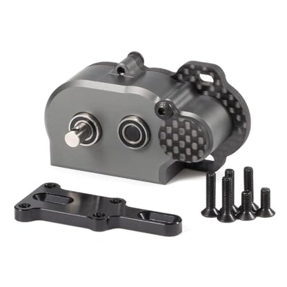 NOD Transmission Tiny LCG Gearbox,LCG Transmission,Machined Ultralight LCG Transmission Tiny Gearbox with Slidable Shim for Straight Axle Axial AR44 AR45 Enduro Vanquish F9 F10 (Gray) - color: Gray