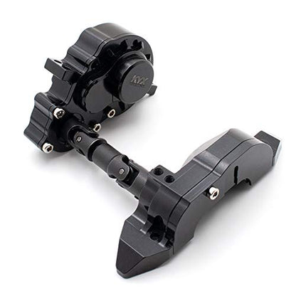 KYX Racing Alloy CNC Machined Front Transmission Gearbox & Front Servo Mount & Battery Tray for RC Crawler Car Traxxas TRX4 TRX6
