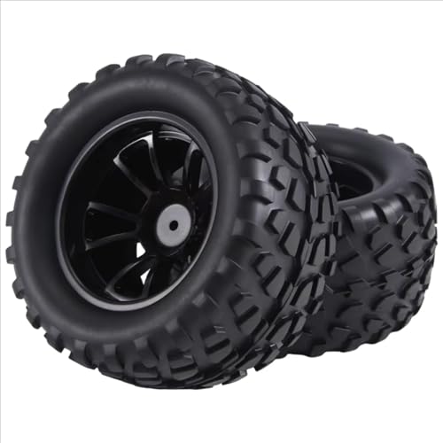 Compatible with Traxxas for Rustler for Stampede for Hoss 2Wd 4X4 for Vxl 1/10 RC Truck Tires Accessori 12Mm Hex Wheels Wheels RC Assortment