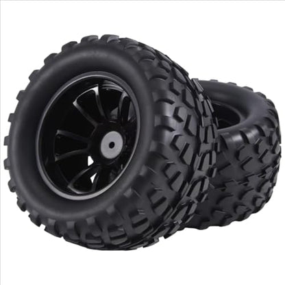 Compatible with Traxxas for Rustler for Stampede for Hoss 2Wd 4X4 for Vxl 1/10 RC Truck Tires Accessori 12Mm Hex Wheels Wheels RC Assortment