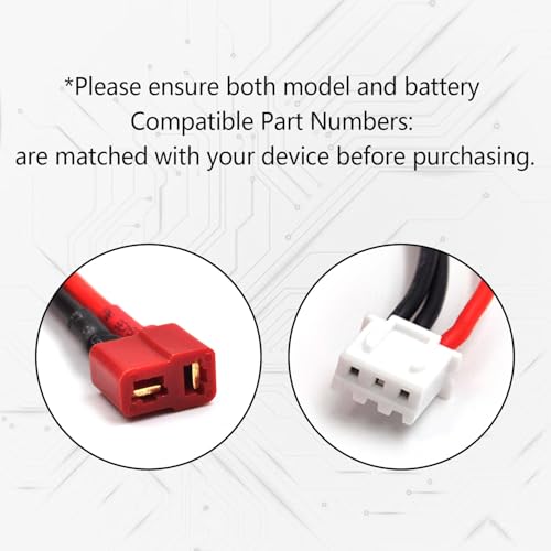 (2-Pack) 7.4V 1500mAh Battery for WLTOYS A959-B, A969-B, A979-B | Fits K929-B, 144001, 12401, 9200, 9200E, 300E, YC200 and HM123 RC vehicles; T-head connector and 2 USB chargers.