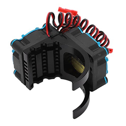 Sonew RC Motor Heatsink Cooling Fan Combo with Dual Fans and Aluminum Alloy for 550 3650 3660 3670 3674 Motors 36mm Diameter Red (Black) - color: Black