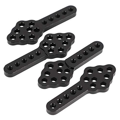 4Pcs Metal CNC RC Car Shock Absorber Mount Adjust Height Angle Stand for Axial SCX10 90046 D90 D110 SCX10III RC Crawler (Black) | Adjust Height Angle Stand, For Axial SCX10 90046 D90 D110 SCX10III RC Crawler Parts - color: Black