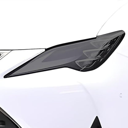 BOGAR TECH DESIGNS Full Headlight Head Light Tint Kit Compatible with Lexus RC 2019-2025, Light Smoke - color: Light Smoke, size: FRONT KIT