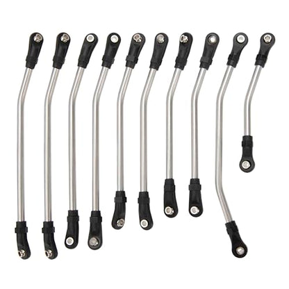 MEUS RACING SCX10 II Links Set 324mm Wheelbase for AXIAL SCX10 II 90046 90047 90035 Upgrade Parts 10pcs (324mm)