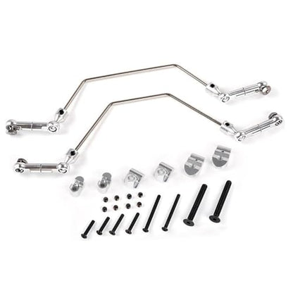 CNC Metal Balance Sway Bar Kit (Silver) | for 1/5 HPI ROFUN ROVAN King Motor Baja 5b 5t 5sc Rc Car Parts - color: Silver