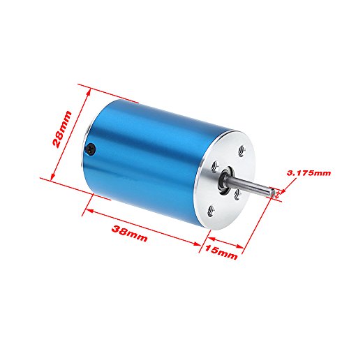 GoolRC 2838 3600KV 4P Sensorless Brushless Motor & 35A Brushless ESC Electronic Speed Controller for 1/14 1/16 1/18 RC Car
