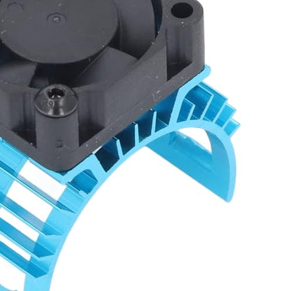 Generic RC Motor Cooling Fan with Aluminum Alloy Heatsink for 540 550 3650 3660 3665 Brushed Brushless Motors Compatible with SCX10 90046 AXI03007 Gen8 VS4-10 (Blue) - color: Blue