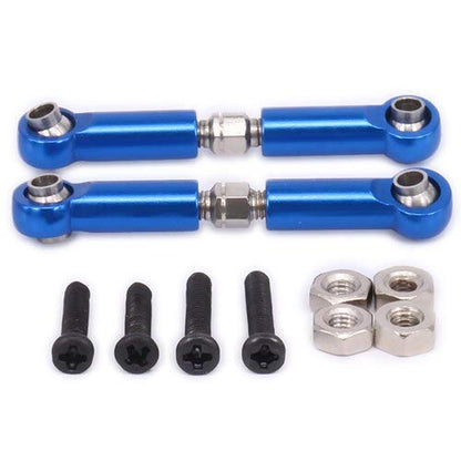 Replacement Part For 2PCS Front Upper Suspension Arm 44-55mm Tie Rod For Rc Hobby Model Car 1-12 12428 12423 Upgraded Parts Desert Buggy - (Color: Dark Blue) - color: Dark Blue