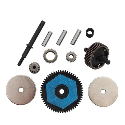 RC Car Parts for Axial for SCX10 for II 90047 90104 1/10 56T Plastic Shell Transmission Gear Set Gearbox Modification RC Crawler Car Upgrade Parts(Complete Gear Set) - size: Complete Gear Set