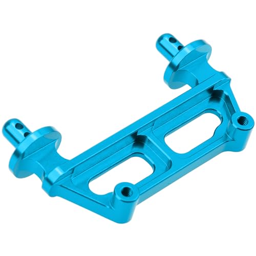 ShareGoo Metal Front & Rear Body Mounts Body Posts Compatible with Hyper Go H16BM H16DR H16 MJX 16207 16208 16209 16210 1/16 RC Car Upgrade Parts (Blue) - color: Blue