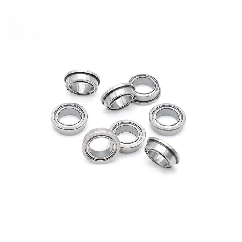 10pcs FR168ZZ Miniature Flanged Ball Bearing 6.35x9.525x3.175mm ABEC-7 Chrome Steel 1/4x3/8x1/8 Inch Double Metal Shielded - size: FR168ZZ 6.35x9.525x3.175