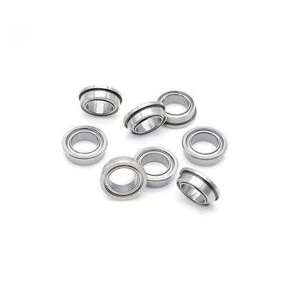 10pcs FR168ZZ Miniature Flanged Ball Bearing 6.35x9.525x3.175mm ABEC-7 Chrome Steel 1/4x3/8x1/8 Inch Double Metal Shielded - size: FR168ZZ 6.35x9.525x3.175