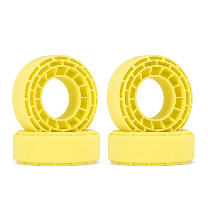 INJORA Silicone Rubber Inserts for 56-58mm*24mm 1.0" Tires(Small Yellow) - color: Yellow