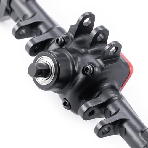 Aluminum Front Axle Complete Axles for TRX4M Upgrade 1/18 | RC Crawler Car, Black - size: Front Axle