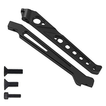 ShareGoo Metal Rear Front Chassis Brace Support Rod Bracket Compatible with Arrma 1/8 V4 6S Senton Typhon RC Car (Black) - color: Black