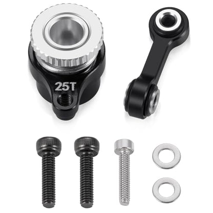 Aluminum 25T Servo Saver Set for ARRMA Granite Mojave Typhon GROM | Losi Nas-car 1/12 1/14 1/16 1/18 RC Car Upgrade - style: 25T Servo Saver Set